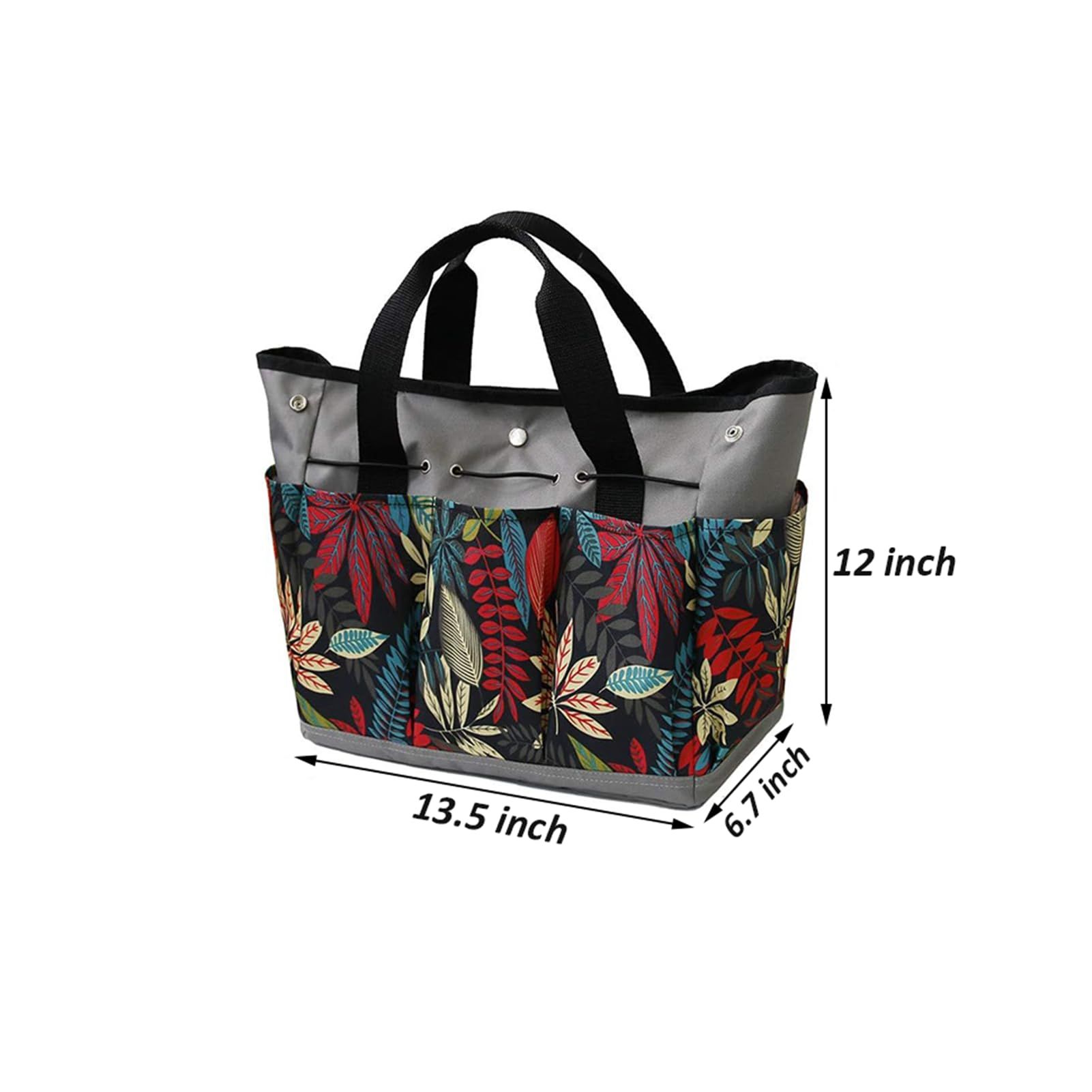 Garden Tool Bag, Garden Tote Storage Bag with 8 Pockets, Women Men Garden Plant Tool Storage Bag (Tools NOT Included) — image 2