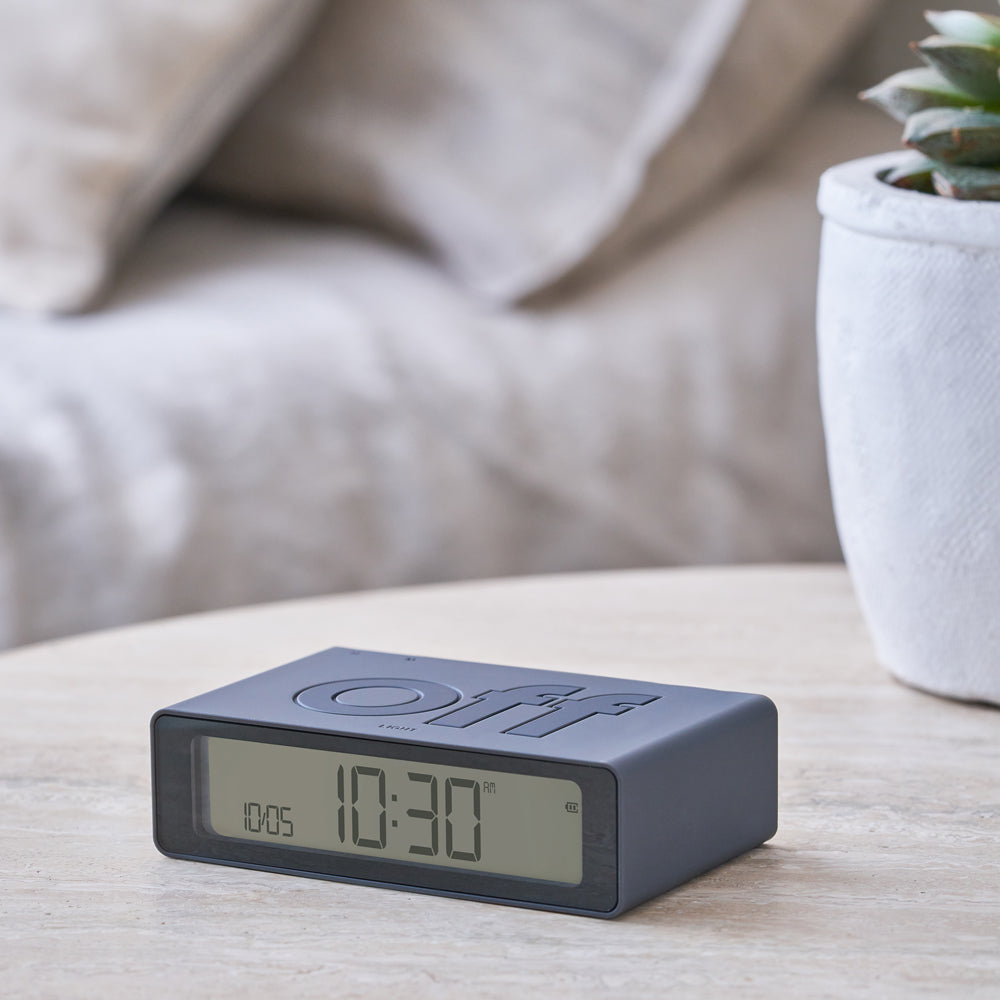 Lexon Flip Mini Reversible Alarm Clock - Grey — image 4