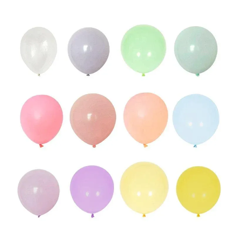 25cm Pastel Latex Balloons for Party Decoration Macaron Colour Helium Air Fill 10/100PCS - Green 100PCS β image 3