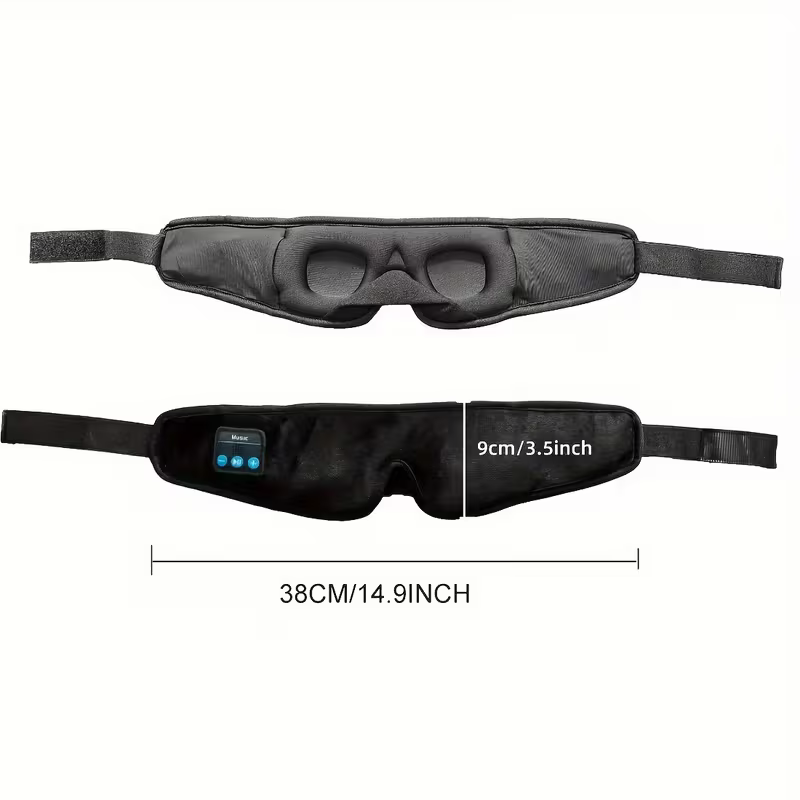 1 3D wireless sleep mask with 5.2BT headphones, the best sleep mask, Type-C charging cable built-in, wireless music eye mask, suitable for both men and women โ image 5