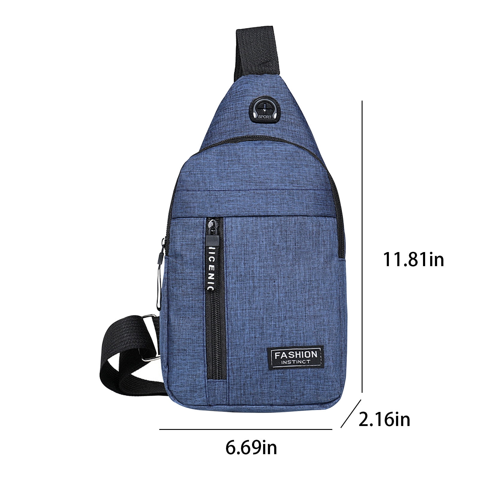 Sling Bag for Women, Crossbody Sling Backpack Small Sling Bag Multipurpose Crossbody Shoulder Bag Travel Hiking Backpack, Sling Bag for Men #2-Blue — image 3