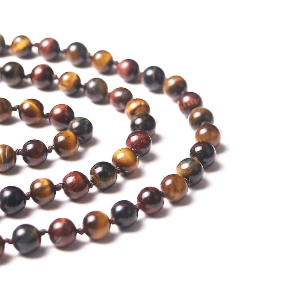 108 Mala Bead Necklace, Tibetan Prayer Beads in Natural Stone — image 5
