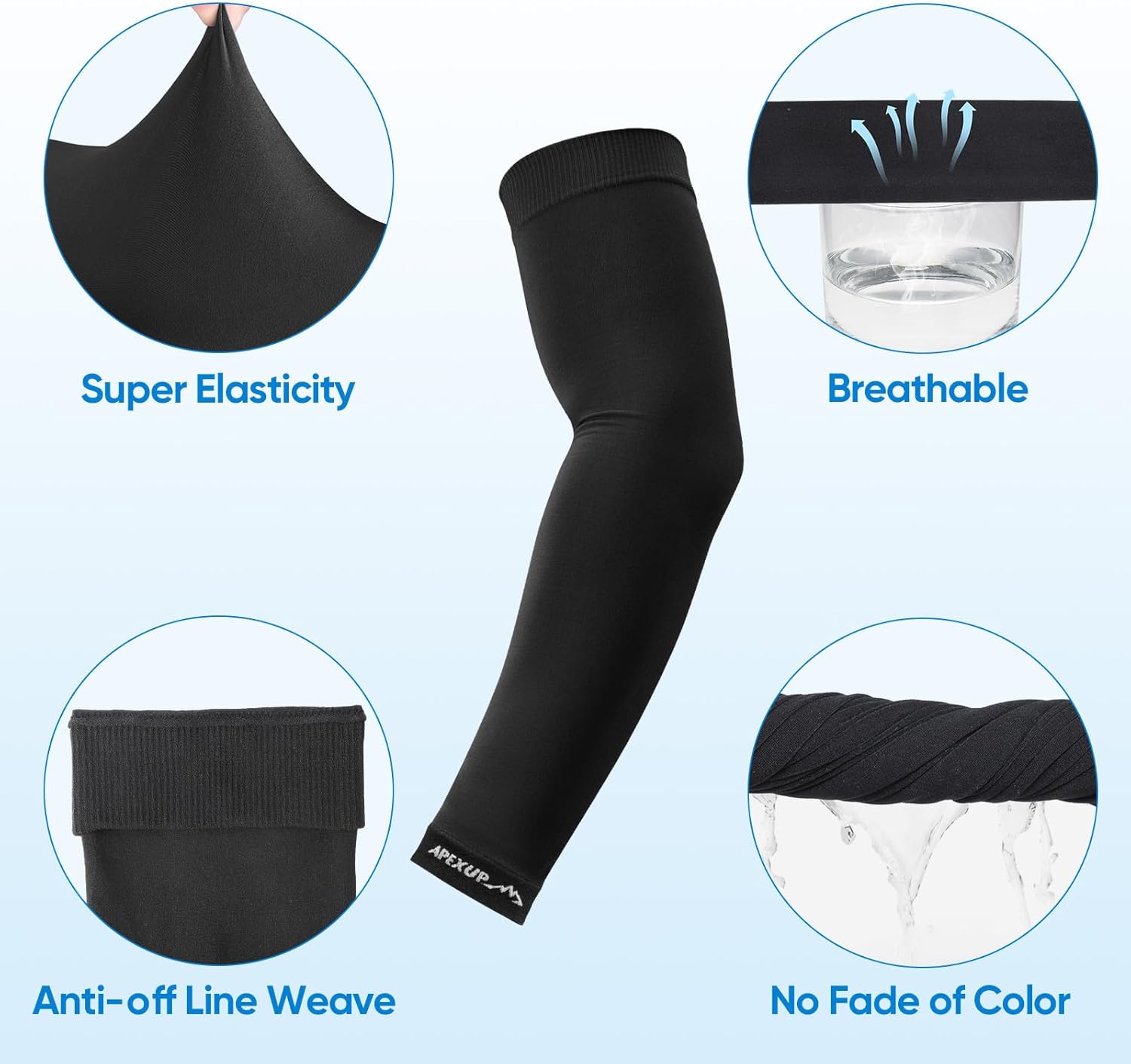 Cooling Arm Sleeves for Men Women, UV Sun Protection UPF 50, Volleyball Arm Sleeves Compression Sleeves for Outdoor โ image 2