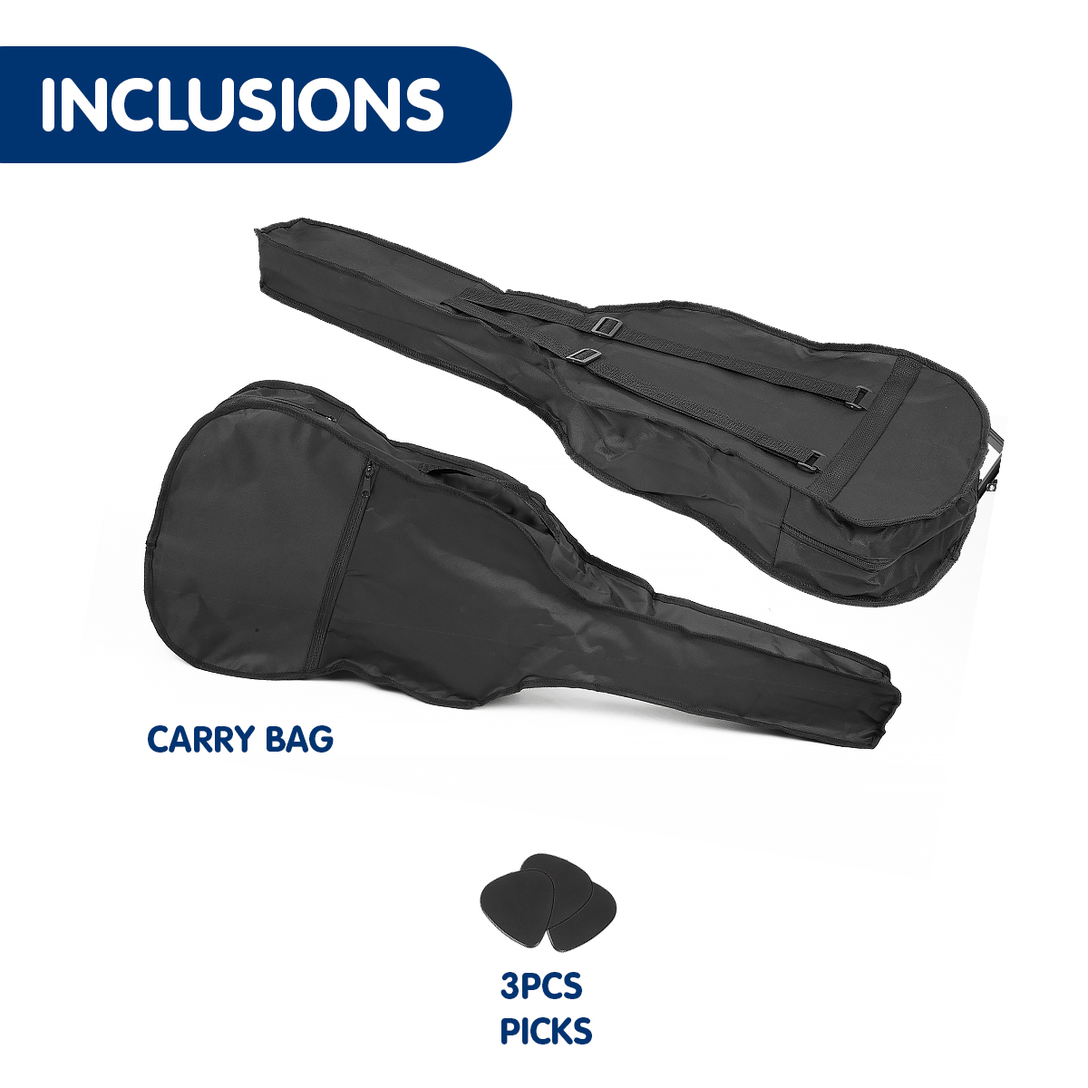 Karrera Childrens Acoustic Guitar Kids - Black — image 5