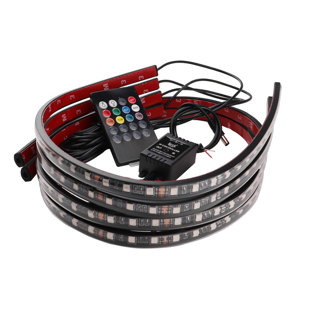 Worgeous Seven Color Acoustic Control Car Chassis Light Vehcicle Atmosphere Lamp Decorative Lamp (60x90cm) ā image 4
