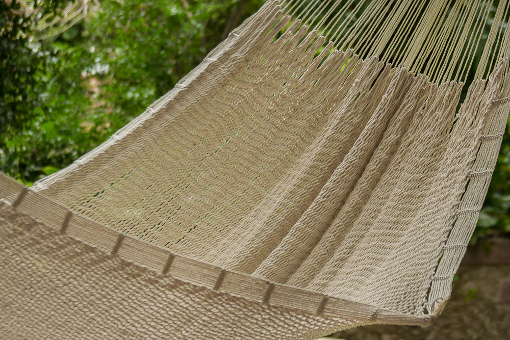 Mayan Legacy Queen Size Outdoor Cotton Mexican Hammock in Marble Colour โ image 3