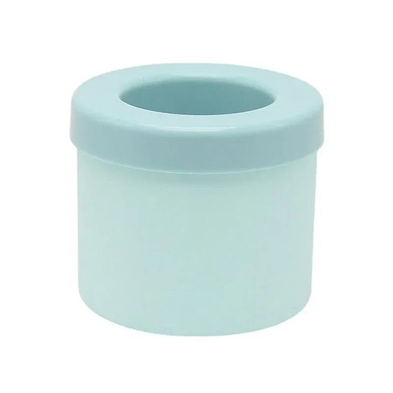 Silicone Ice Cube Tray Mould Ice Box Compartment Bucket for Easy Ice Making - Blue