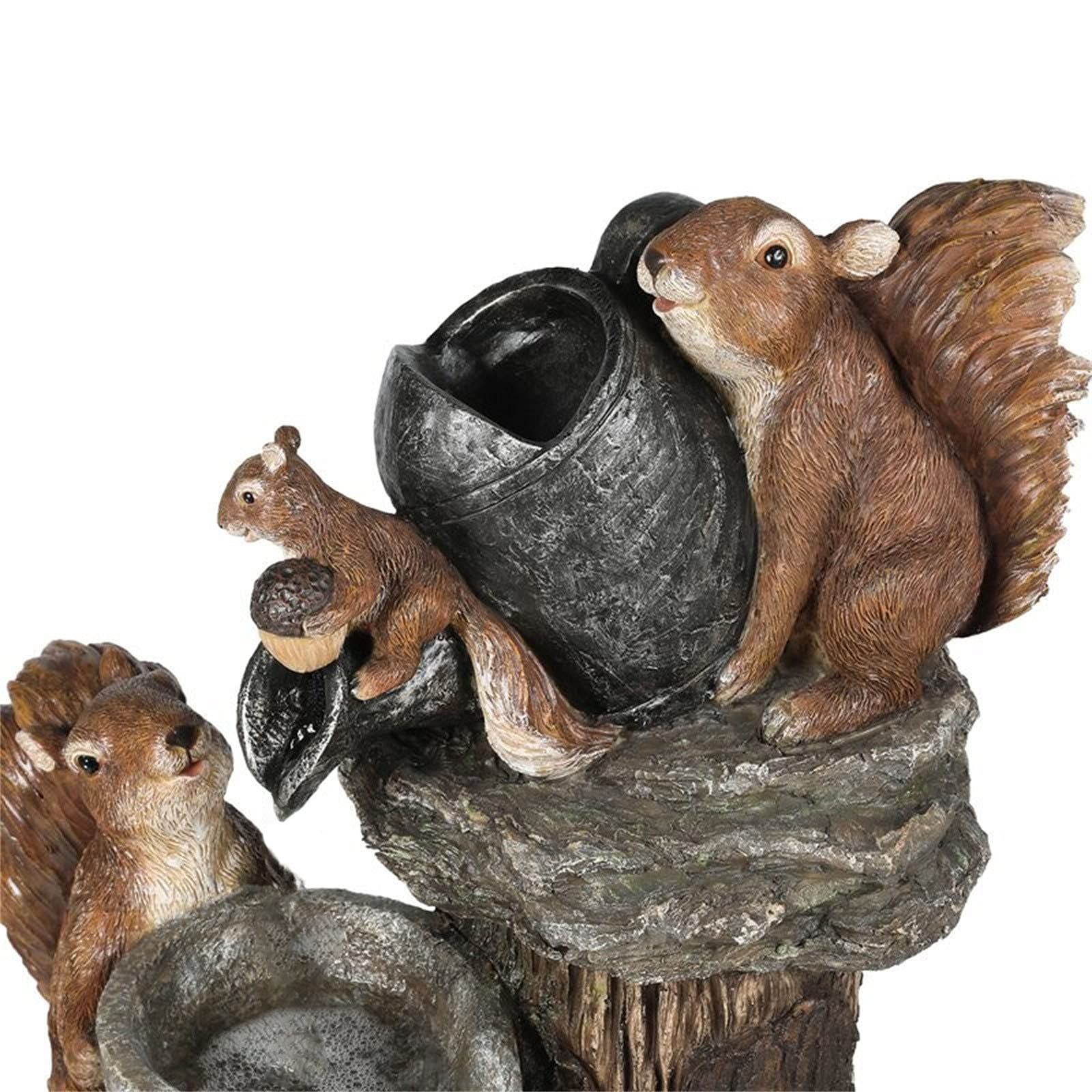 Garden Squirrel Animal Statue Miniatures Figurine, Resin Fairies Garden Accessories for Outdoor Yard Lawn Patio Porch โ image 3