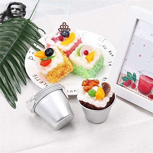 6 Pcs Nonstick Individual Tumblers Popovers Chocolate Molten Pudding Cups Raspberry Mold,2.9 inch Height โ image 4