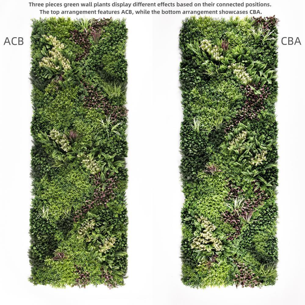 YES4HOMES 3 SQM Artificial Plant Wall Grass Panels Vertical Garden Foliage Tile Fence 1X1M — image 2