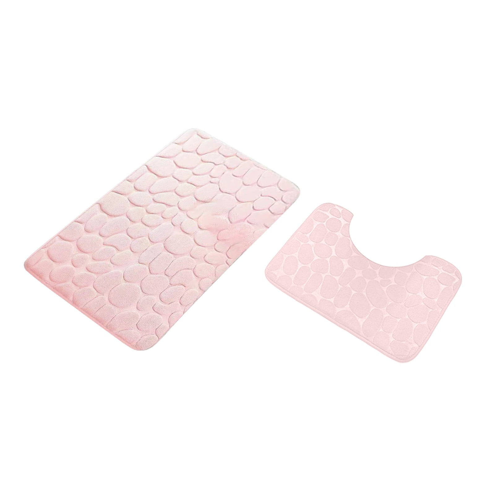 Bathroom Rugs Set 2 Piece, Super Absorbent & Soft Non-Slip Velvet Toilet Rug & Bath Mat, Quickly Dry Thicken Bath Mats for Bathroom, Kitchen, Door Mat โ image 2