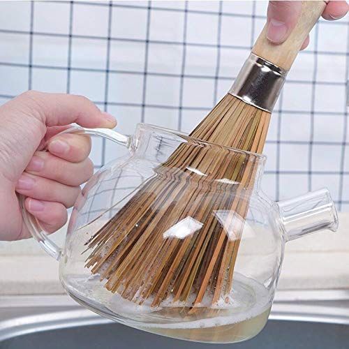 Cleaning Whisk Traditional Natural Bamboo Wok Brushes Dishwashing Kitchen Tools Traditional Natural Bamboo Cleaning Brushes — image 4