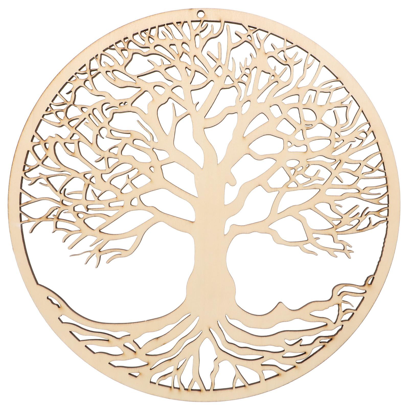 Tree of Life Pendant Wooden Tree of Life Hanging Art Wall Wooden Flower Wall Decoration Wedding Logo