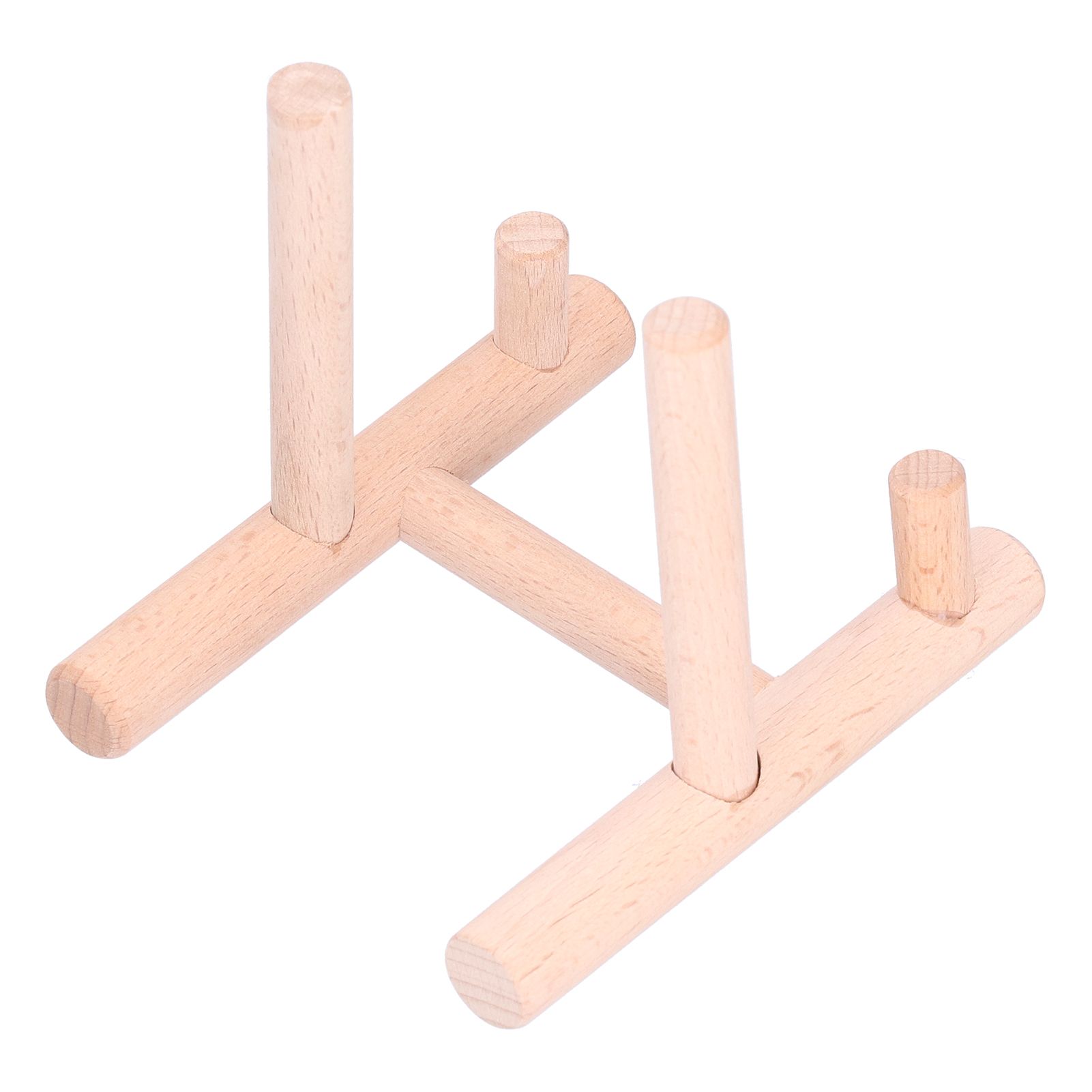 Wooden Desktop Ornament Household Modern Plate Holder Stand Home Decoration for Party โ image 5