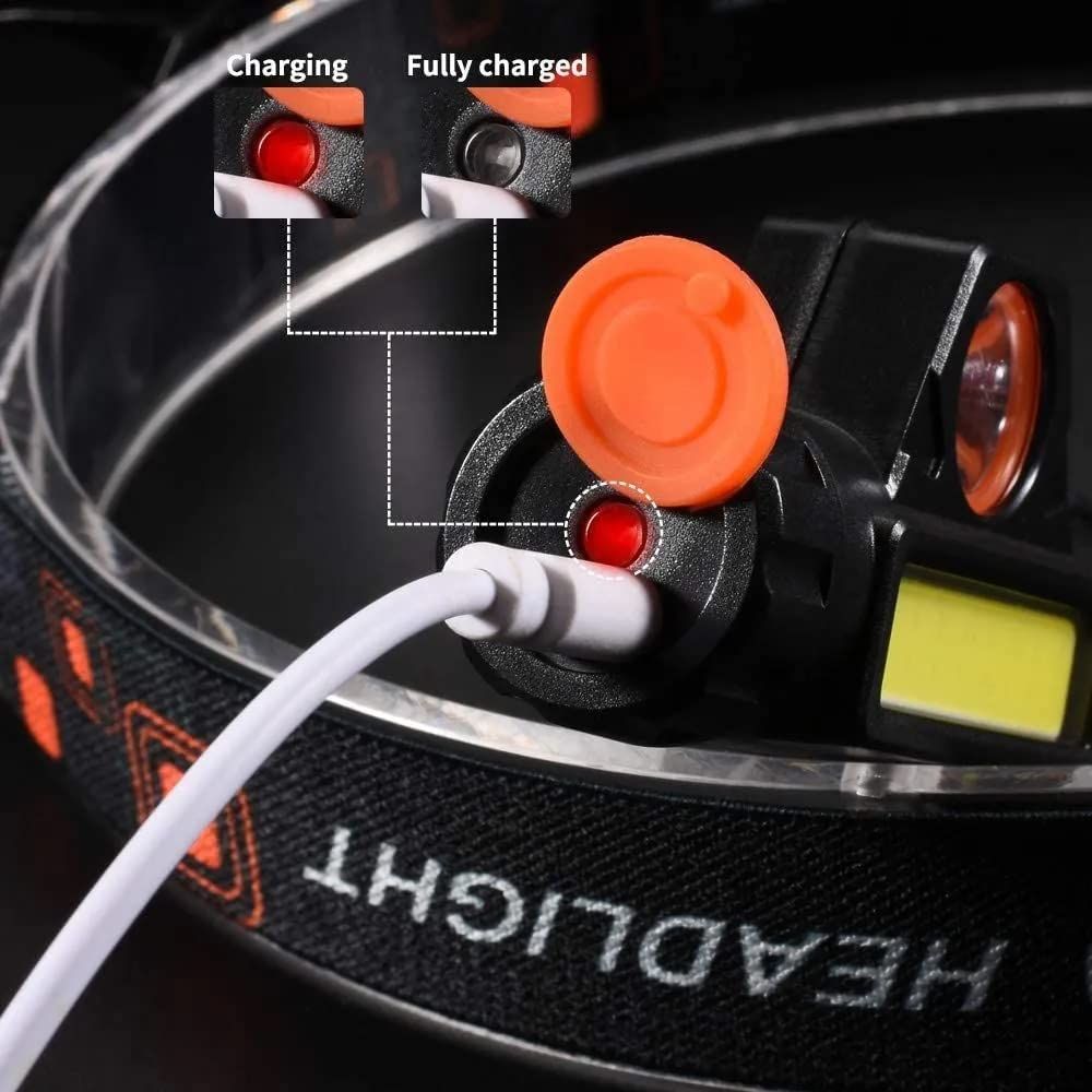 Small Lightweight Magnetic High Power Waterproof Head Lamp Headlight Torch USB Rechargeable Led Headlamp for Running โ image 2