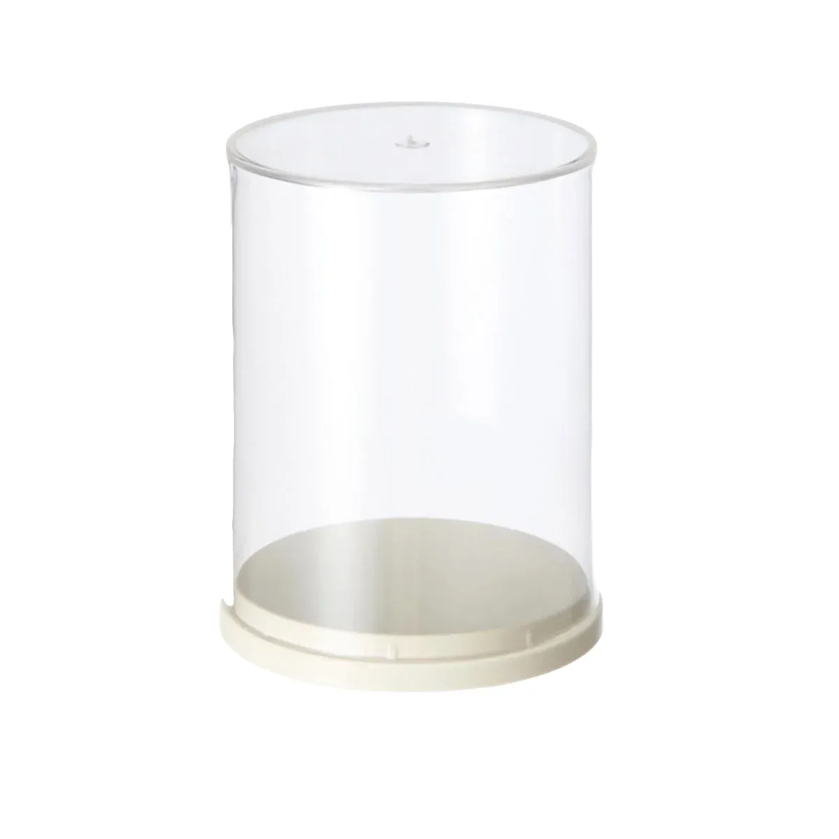 2pcs Clear Acrylic Display Case Transparent Box for Collectibles Dolls Figures - M