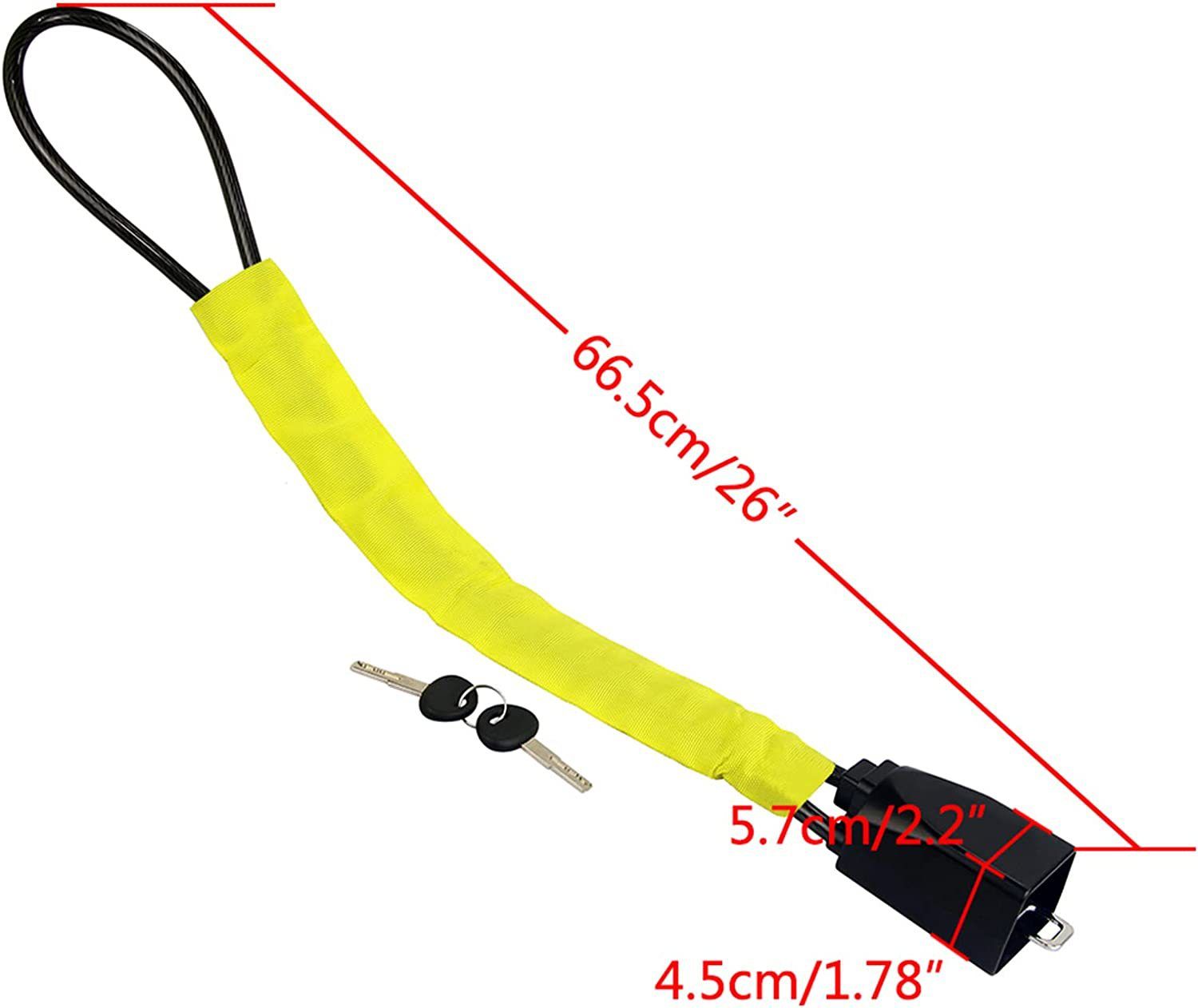 Steering Wheel Lock Seat Belt Lock Universal Anti Theft Car Device Car Lock Car Theft Prevention with 2 Keys for Car Security Fit Most Vehicles Truck SUV Van — image 5