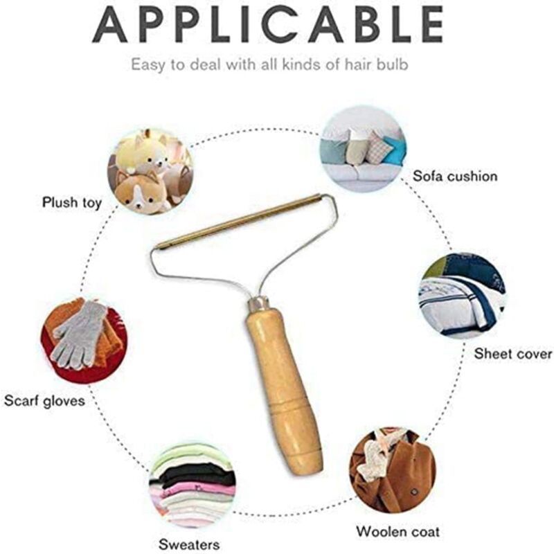 Manual Lint Remover Brush Portable Pet Hair and Carpet Cleaner — image 2