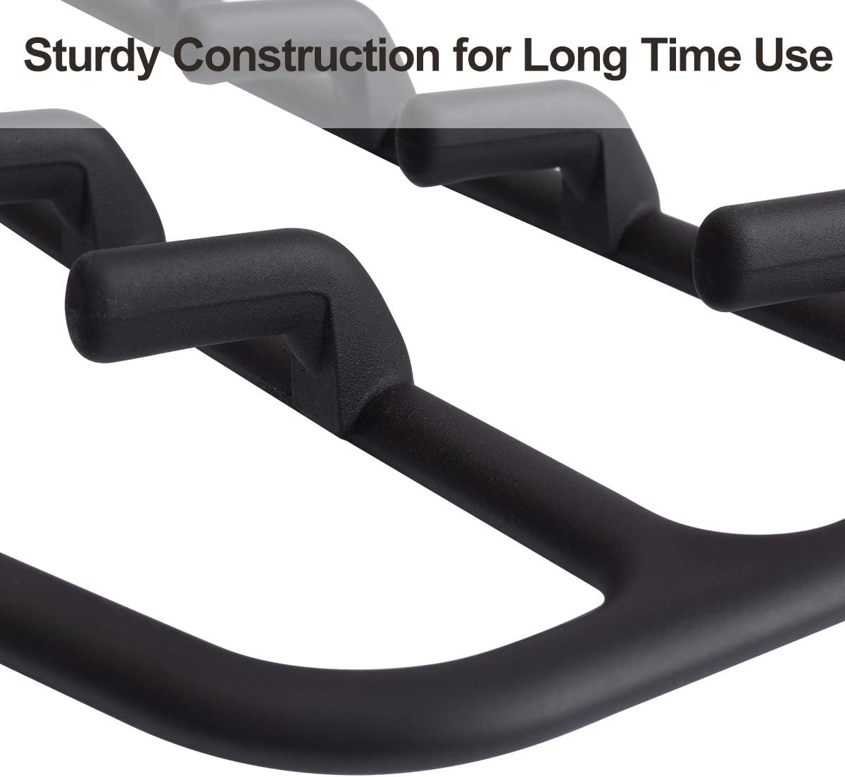 Clothing Closet Organizer with 11 Non-Slip Hooks 360° Rotatable Black — image 3