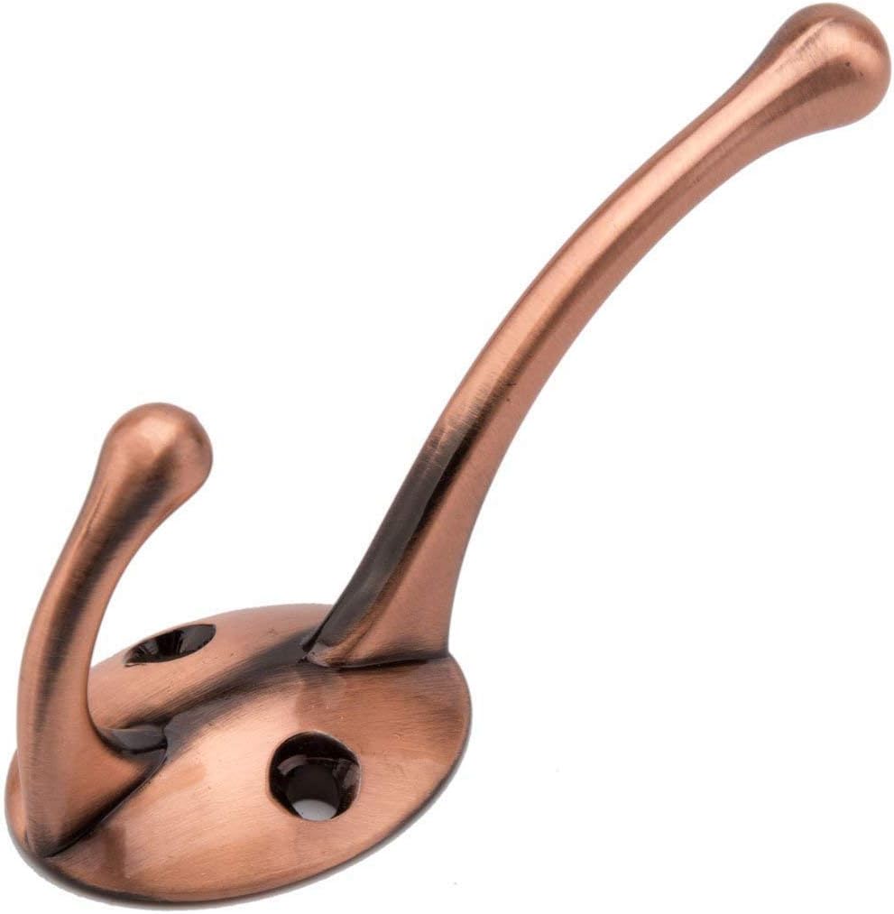 Bathroom Coat Hooks, Decorative Hanger Rack for Hanging Towel, Jacket, Handbag, Scarf, Keys, Solid Wall Mounted Home Kitchen Garage Closet Storage & — image 3
