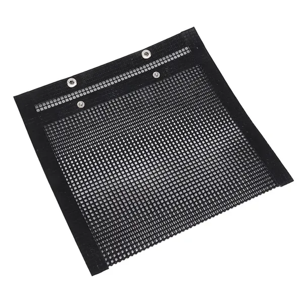 Reusable BBQ Grill Mesh Bag, Heat-Resistant Non-Stick Fibreglass Cooking Bag for Charcoal Grills and Ovens, Black, 30 × 24 cm — image 6