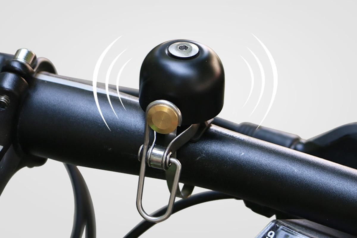 Bike Bell Classic Bicycle Bell Bike Ring Bell Loud Sound Bells for Road Mountain Bike Handlebars -Black — image 4