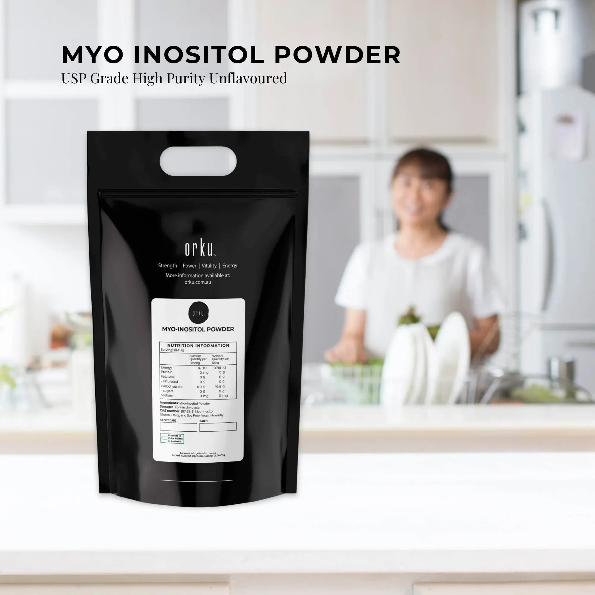 Orku 5Kg Myo Inositol Powder - USP Grade High Purity Unflavoured โ image 2