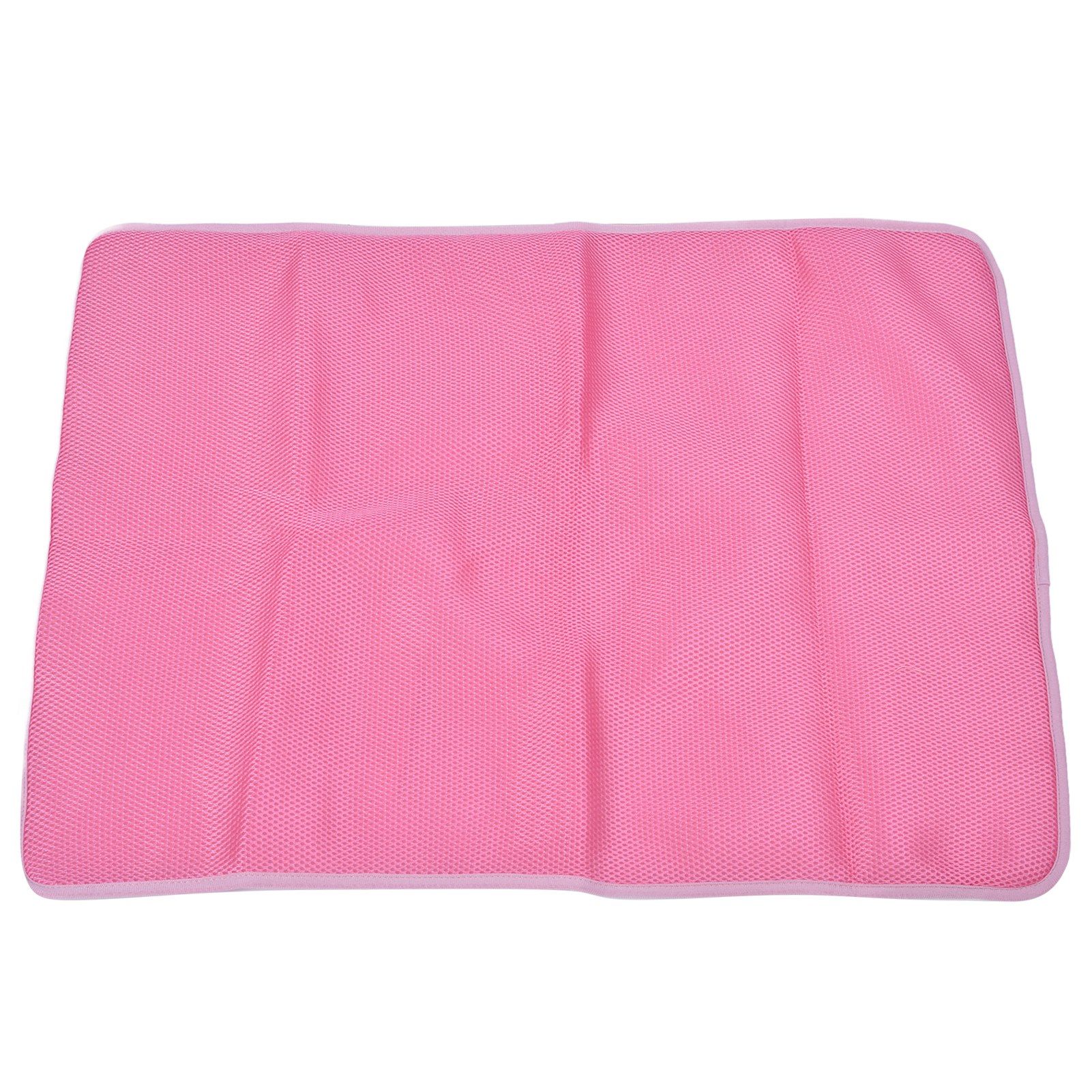 Pet Cooling Mat Breathable Soft Summer Dog Cat Sleeping Pad for Kennel Sofa Bed FloorPink S โ image 4