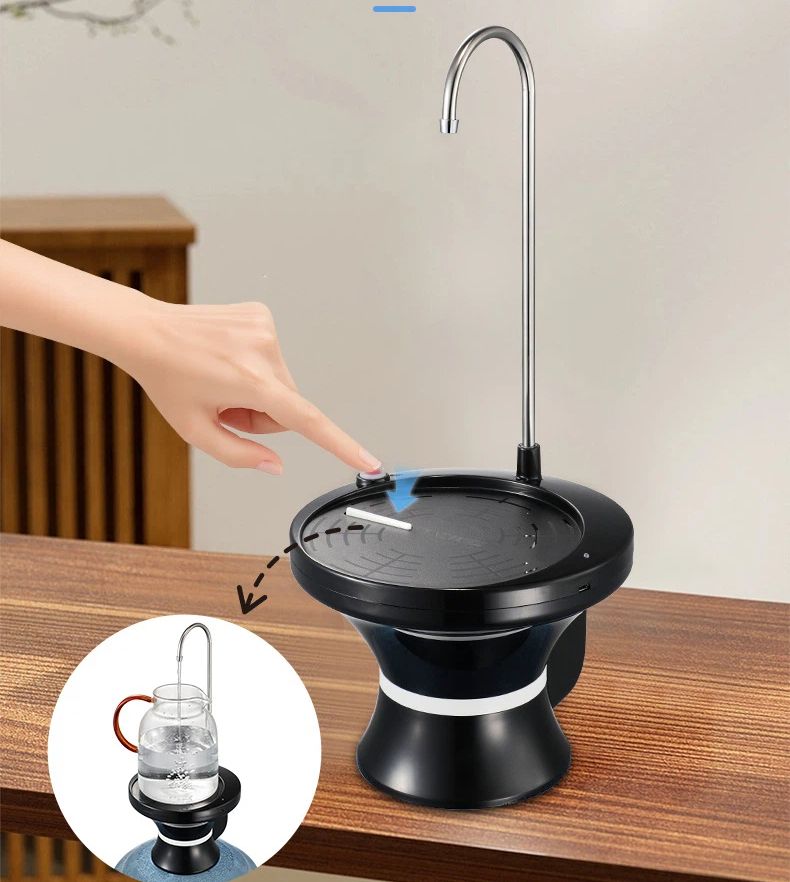 Drinking Water Dispenser Pump, Automatic Electric Drinking Water Bottle Pump USB Rechargeable with 2 Switch Control, Stable and Portable for Home, Kitchen — image 3