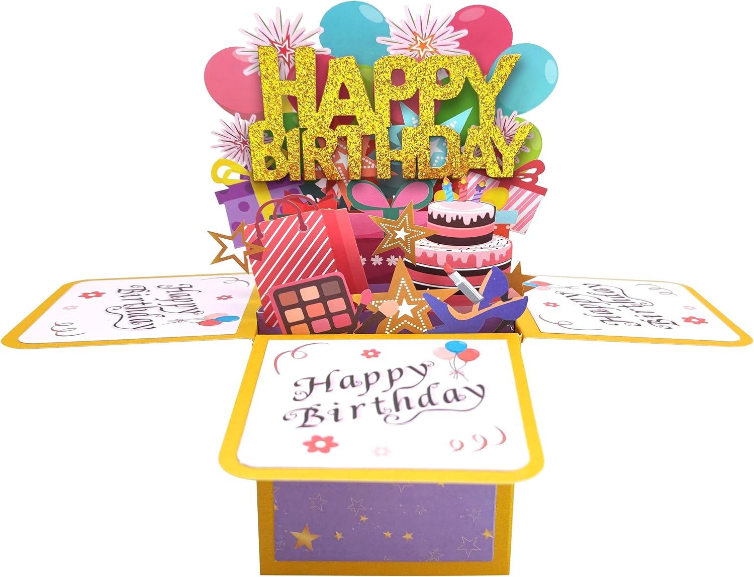 2 Piece 3D Pop Up Birthday Cards for Family and Friends โ image 2