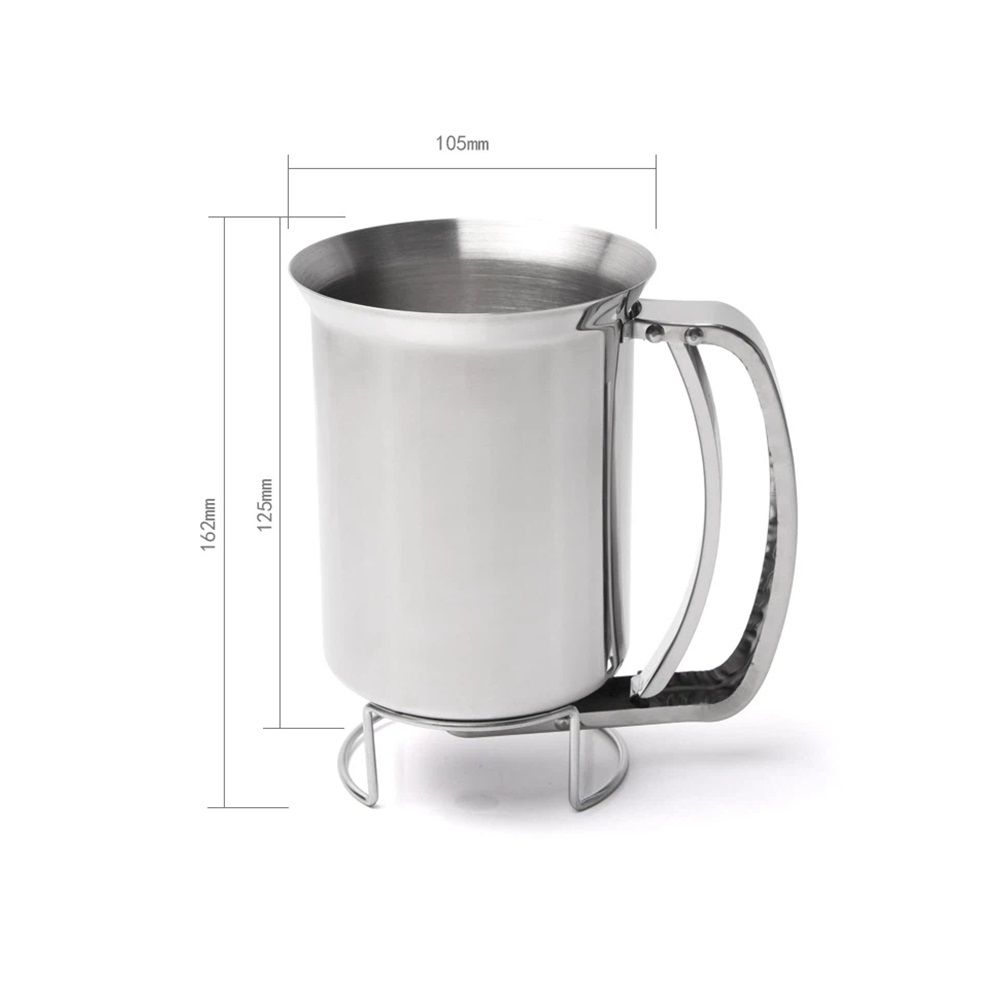 Pancake Batter Dispenser with Funnel, 304 Stainless Steel, for Baking Cupcakes Muffins Crepes Waffles โ image 5