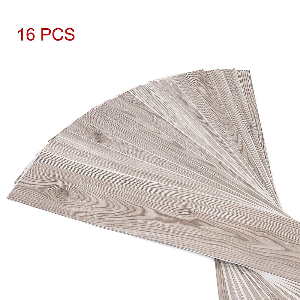 Vinyl Floor Tiles Self Adhesive Flooring Water Dyed Walnut Black Wood Grain 16 Pack 2.3SQM โ image 6