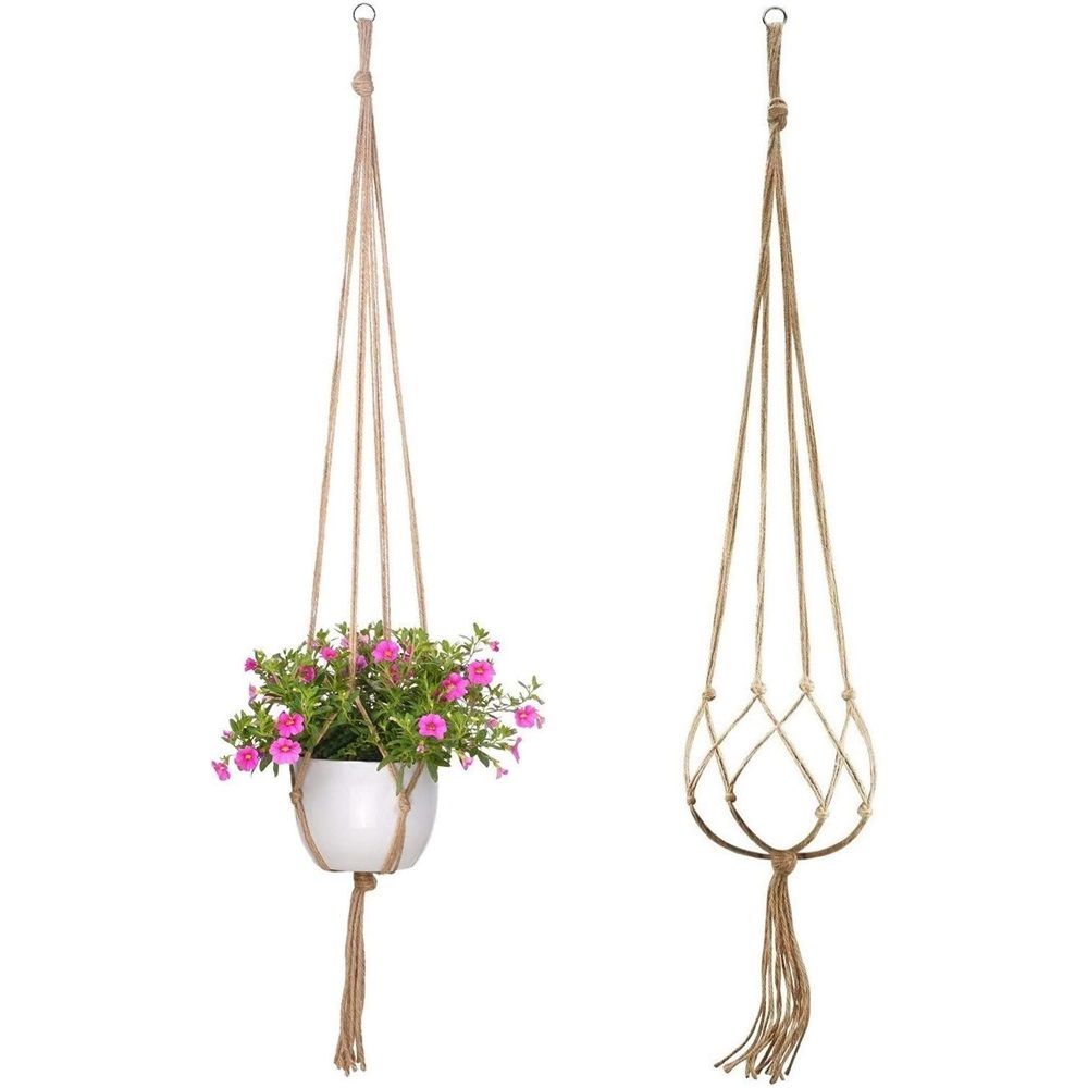 Plant suspended basket, 2 Packs suspended basket, Hanging Planter for Indoor Plants Decorative Pot Hanger for Home Decor, only Hanger, NO Plant and โ image 3