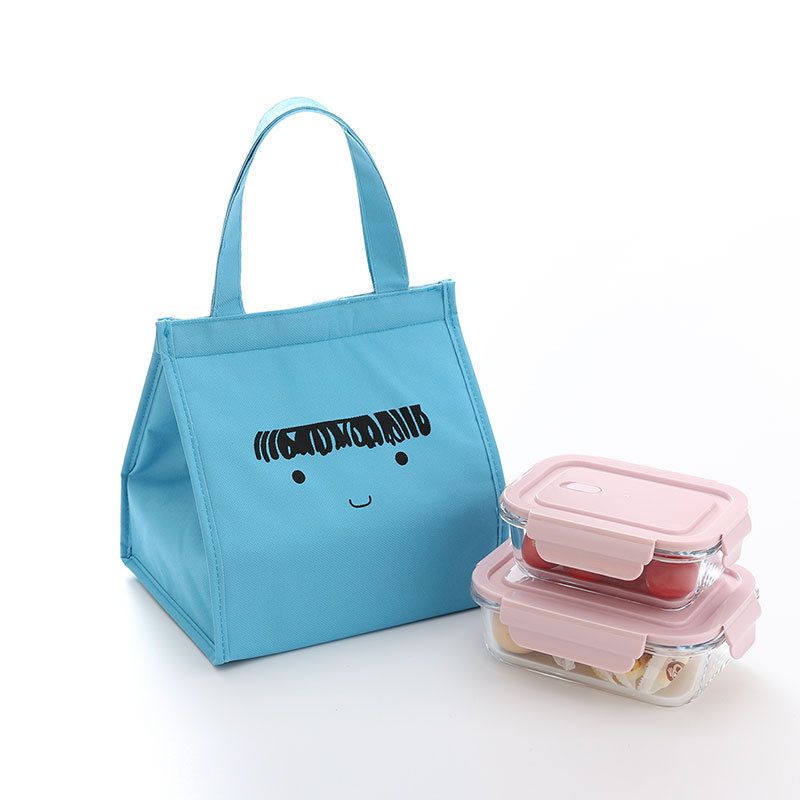Children Lunch Bag Portable Insulated Oxford Cloth Cat Head pink B3-3 โ image 4
