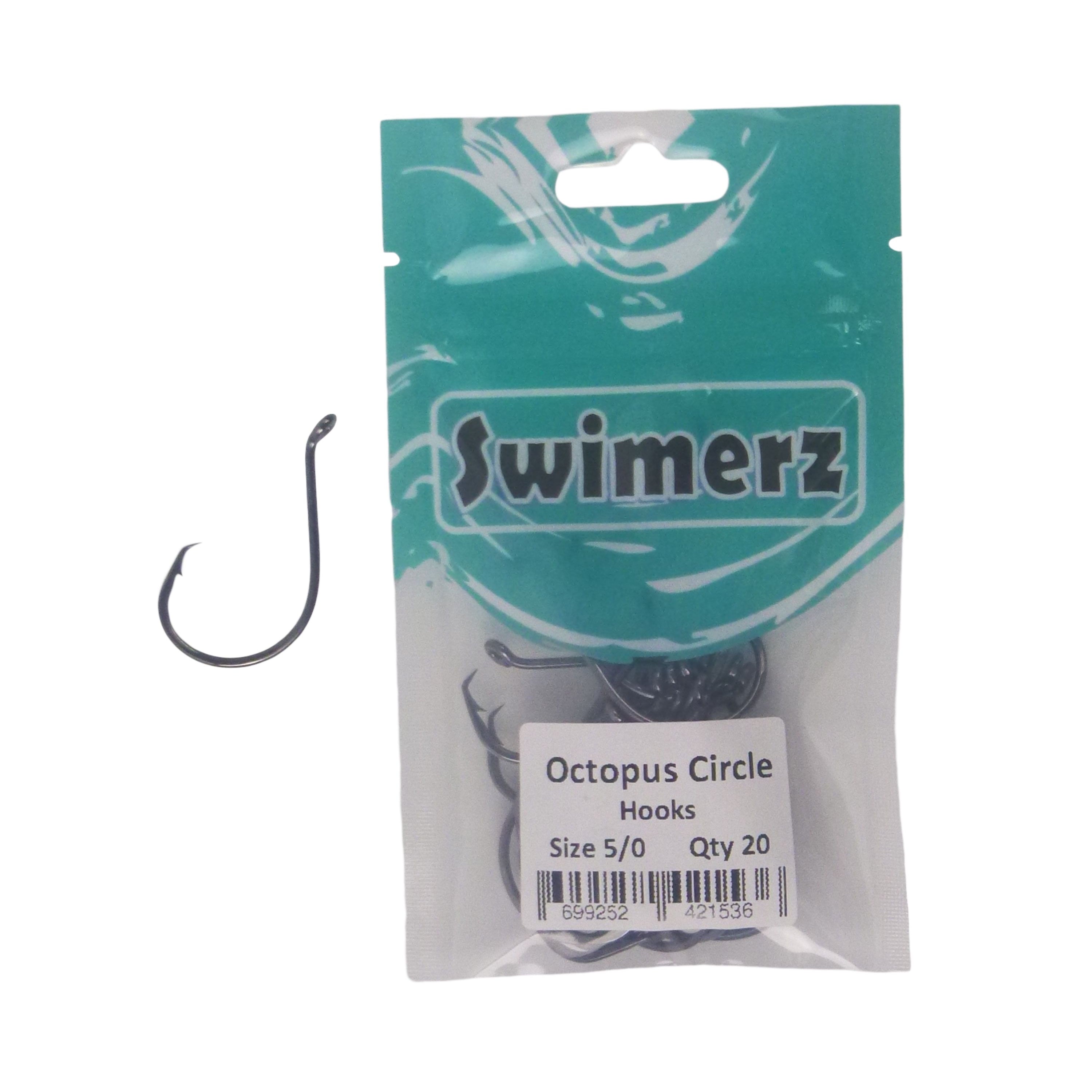 Swimerz 5/0 Octopus Circle Hooks, 20 pack — image 2