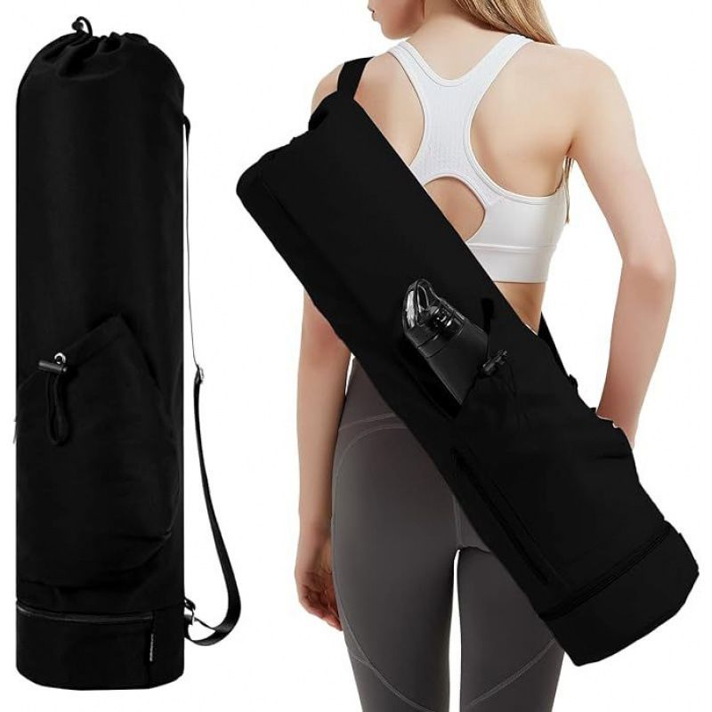 Green Yoga Mat Bag Yoga Accessories Pilates Bag Fitness Bag Yoga Essentials Durable โ image 3