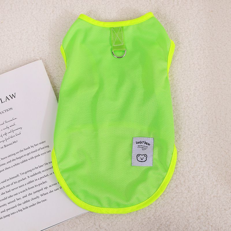Dog Vest Breathable Summer Pet Clothing with Leash Clip