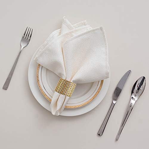 100pcs Napkin Rings, Gold Napkin Rings Buckles for Table Decorations, Wedding, Dinner, Party, DIY Decoration — image 3