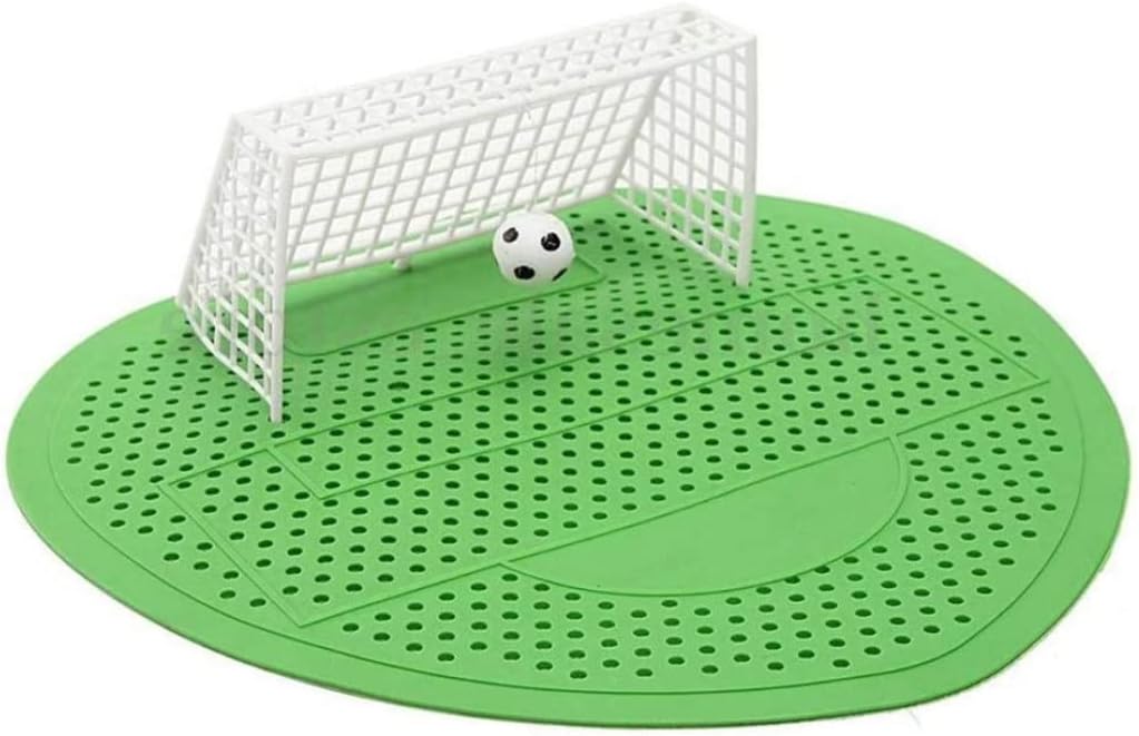 Urinal Screen Anti Odor Football Male Toilet Cleaner Splash Guards Soccer Goal Filter Mats Green 5PCS Urinal Screen Urinal mats Urinal Sieve Football Male — image 3