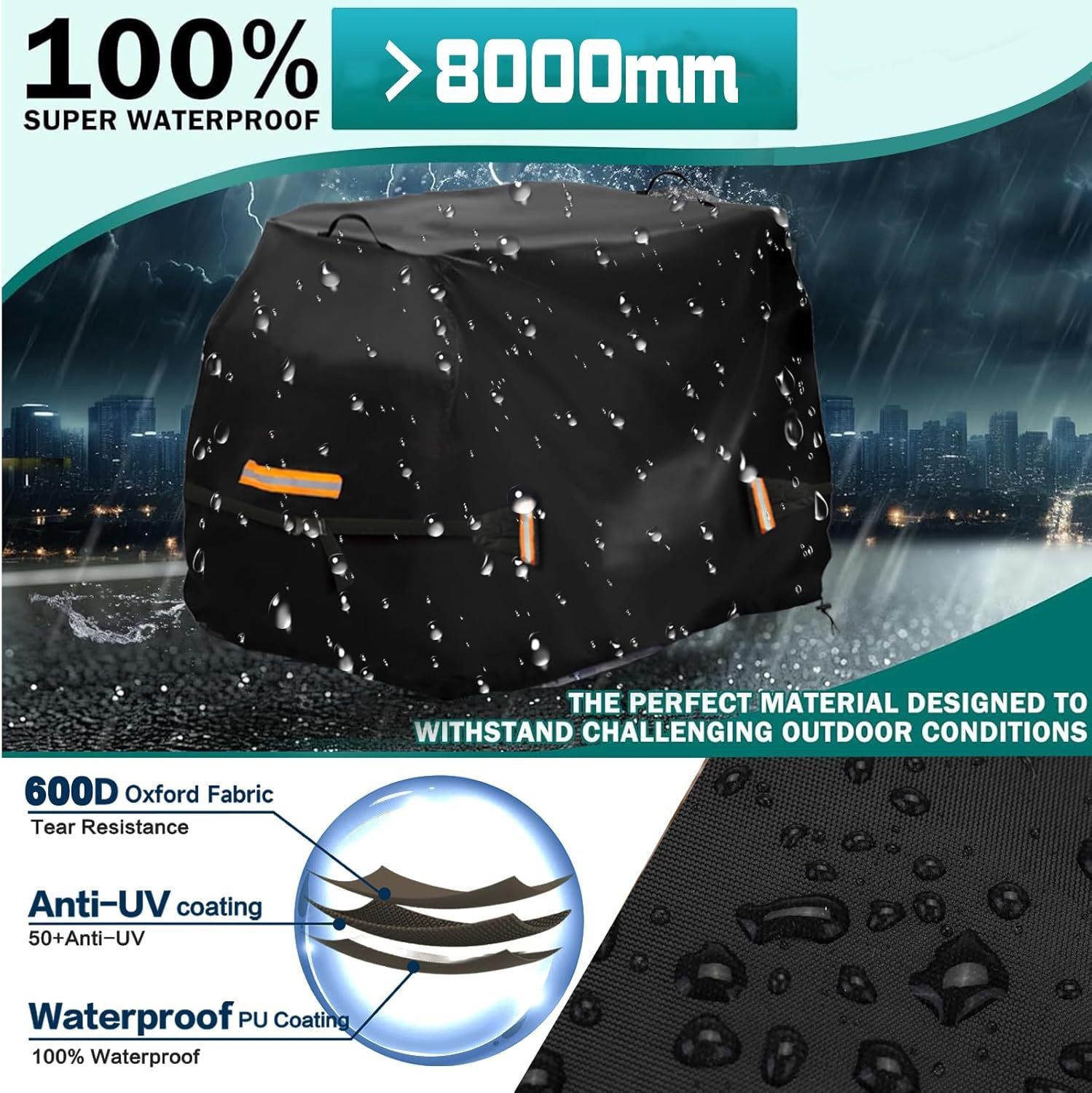 Keep Your Mobility Scooter Shielded from Rain, Sun, and Dirt with This Heavy-Duty, UV-Resistant Oxford Storage Cover — Perfect for Most 3- and — image 3