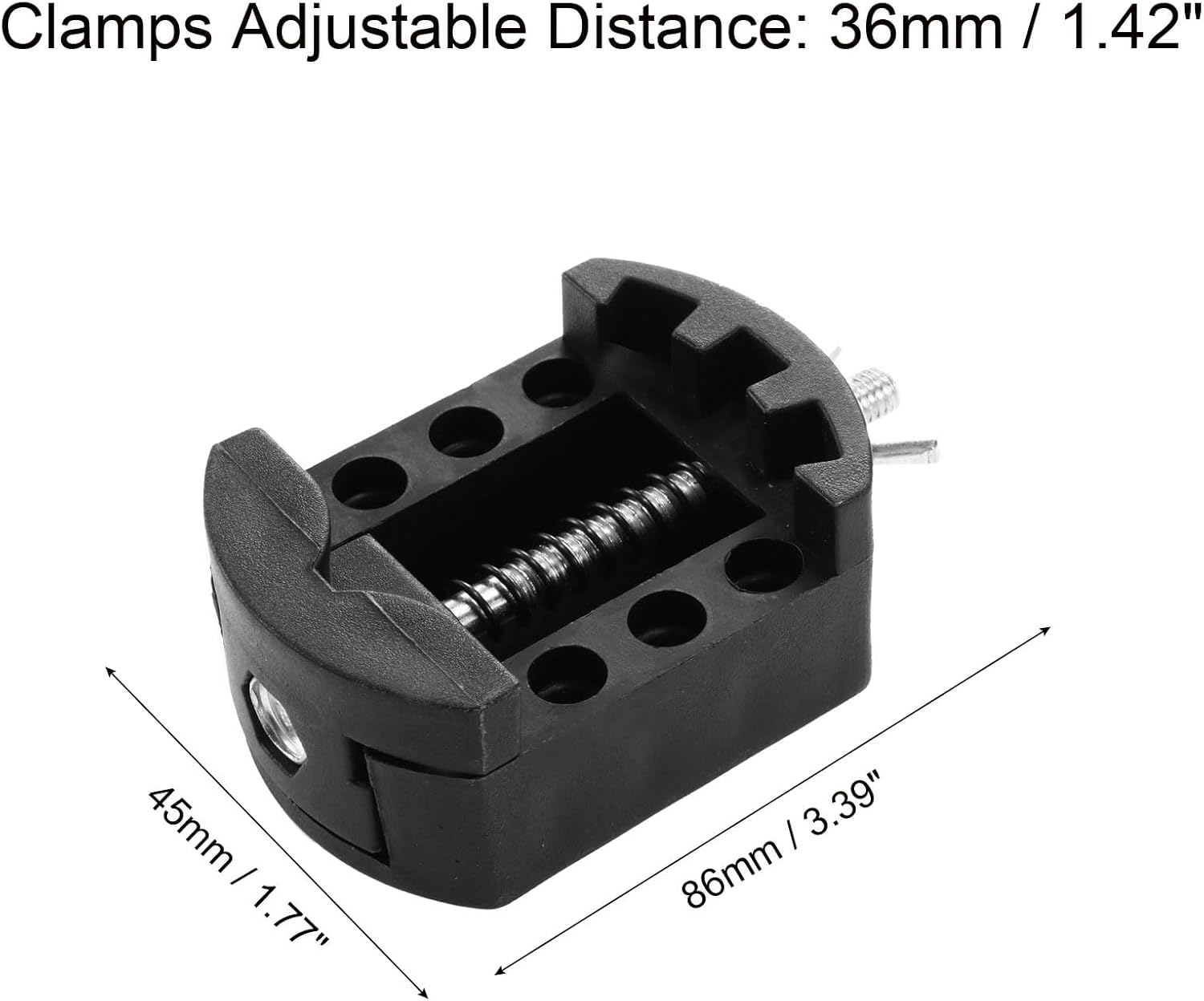 Watch Back Case Cover Remover Holder Tool Adjustable 36mm PE Black — image 2