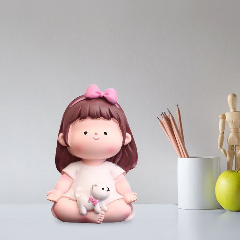 Yoga Girl Figurine Cartoon Lovely Cute Fashionable Decoration Yoga Pose Girl Ornament for Car Type C โ image 6