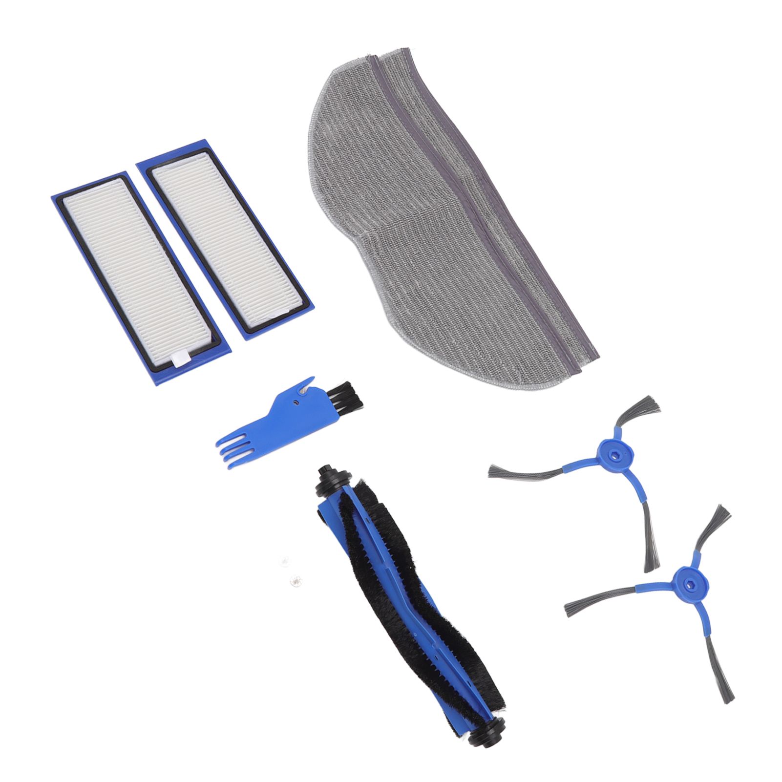Sweeping Robot Replacement Parts Silicone ABS Main Brush Side Brush Filter Rag Flat Comb for Eufy RoboVac L70 Hybrid — image 3