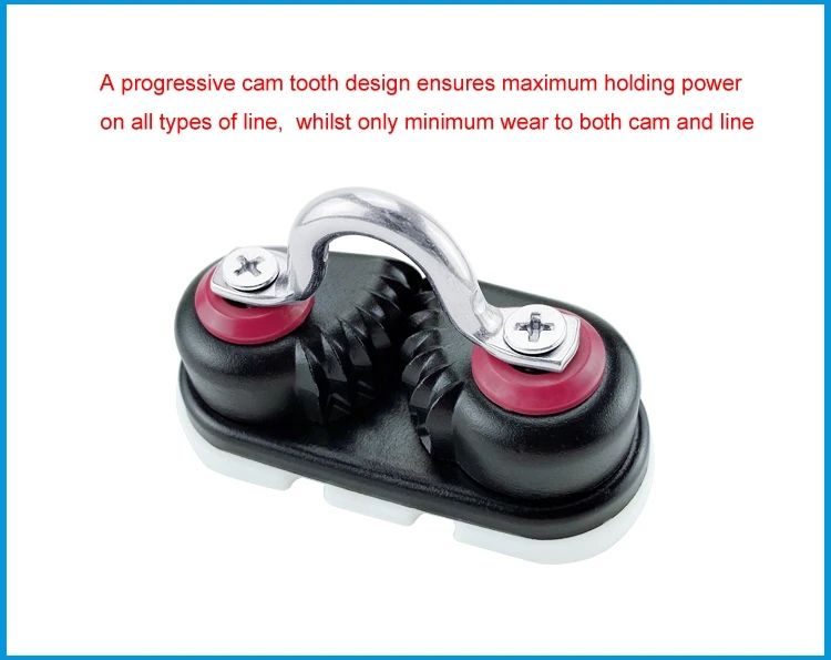 Cam Cleats, Rope Cleats, Ball Bearing Fast Entry Cam Cleats for Line Aluminum, Sailing Sailboat Kayak Canoe Dinghy Accessories โ image 3