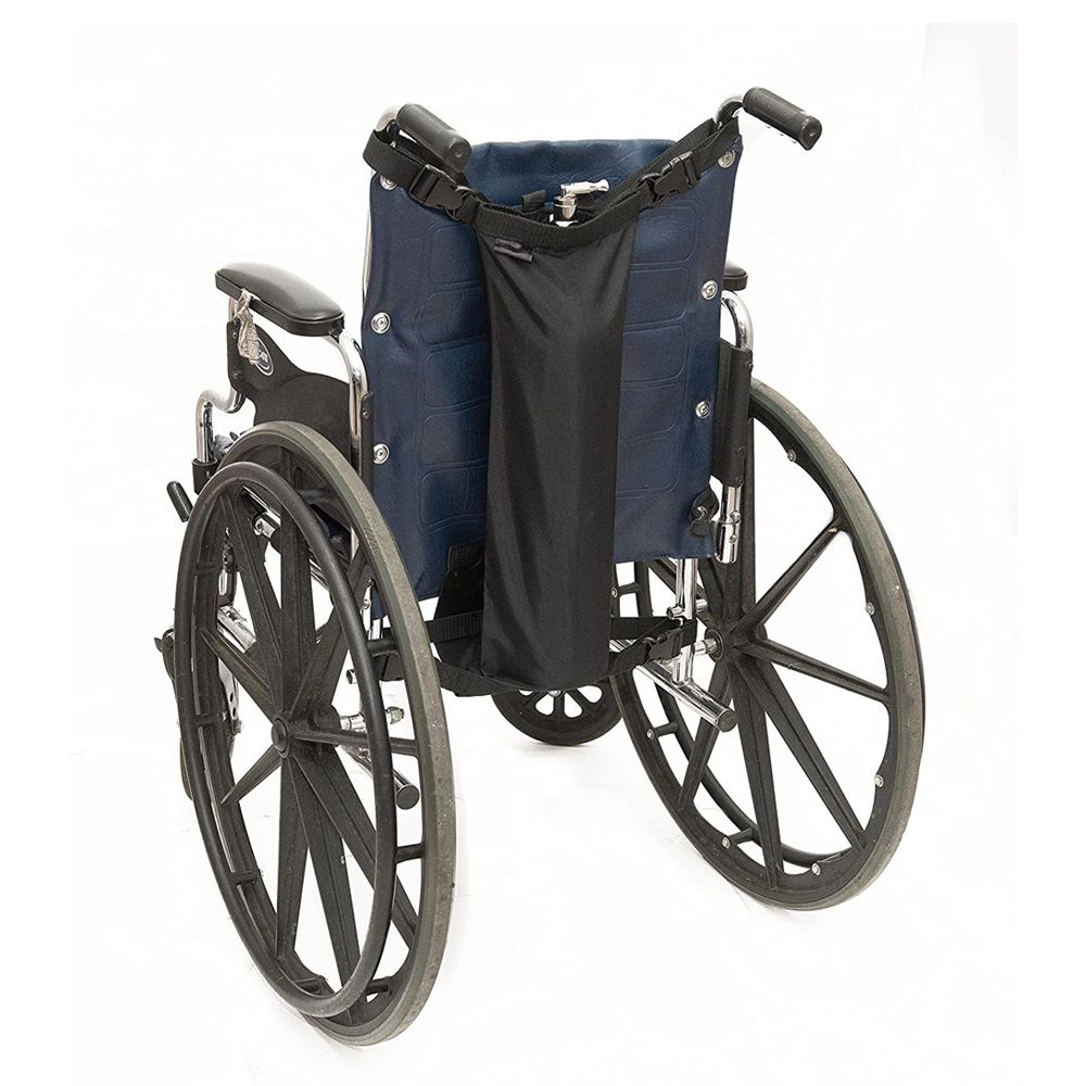 Oxygen Cylinder Bag for Wheelchairs with Buckles, Fits Any Wheelchair, Black (Fits Most Oxygen cylinders, oniy bag) — image 4