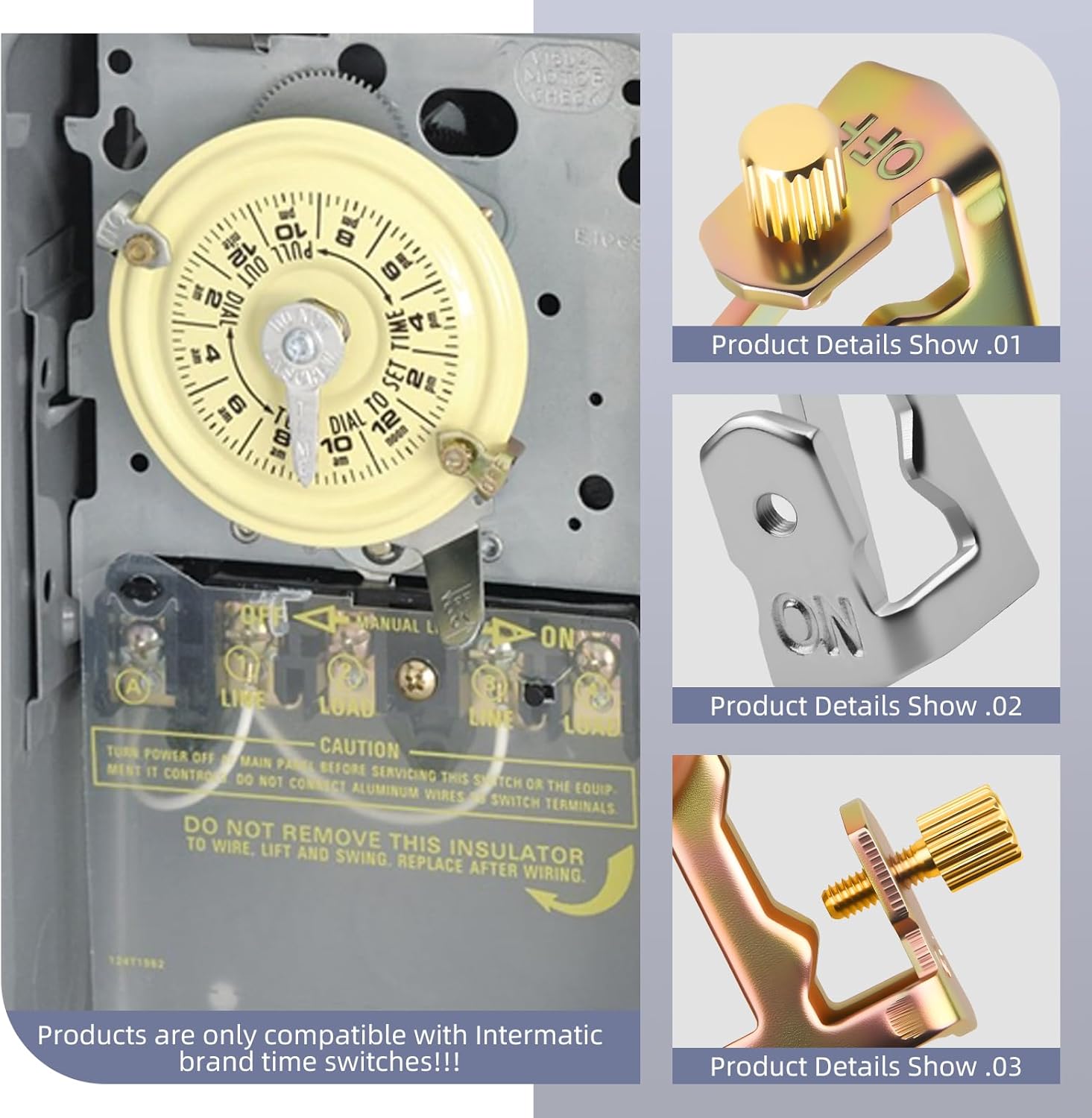 Pool Timer On Off Clips 10 PCS/5 Pairs Time Switch Replacement Trippers Kit 156T1978A Pool Pump Timers Tripper Compatible with Intermatic T100 Series T101 T104 — image 5