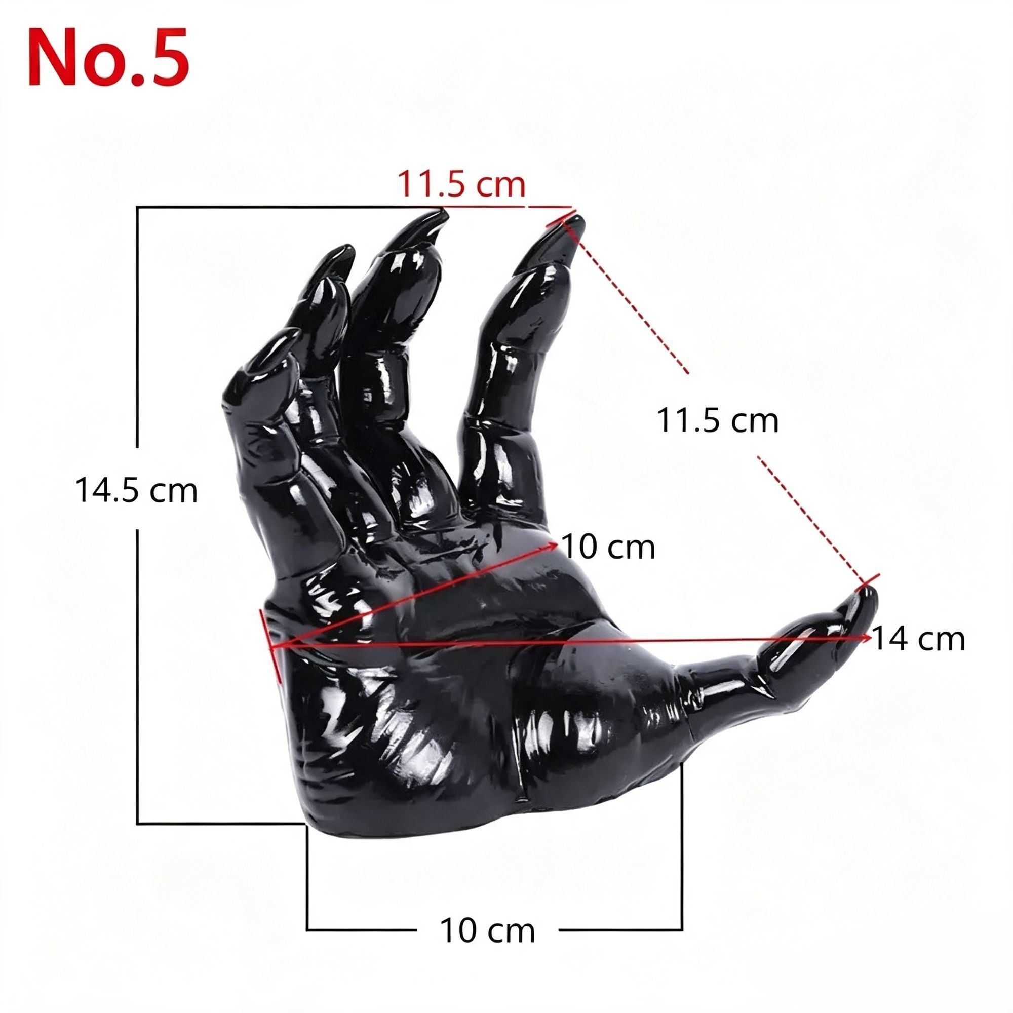 Spooky Fake Demon Hand Table Decoration, No.5 Single Hand (Candles Not Included)