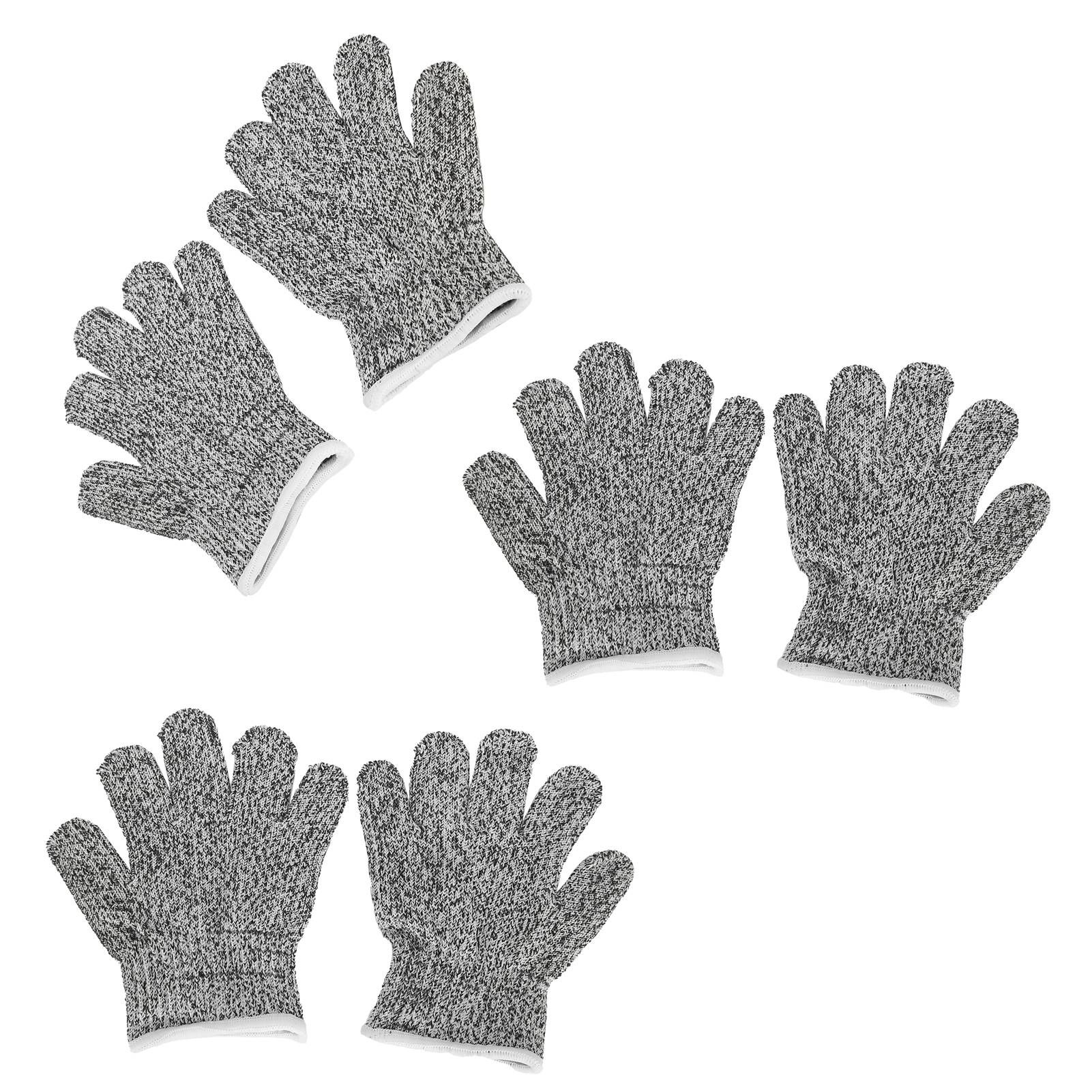 3 Pairs Kids Cutting Resistant Gloves Children Work Safety Protection Gloves for Gardening — image 6