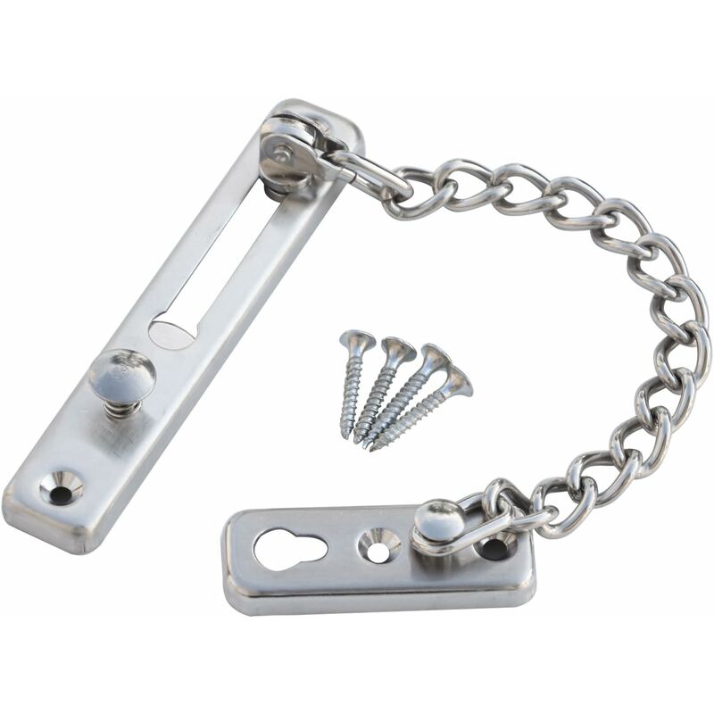 Silver Chain Sliding Security Lock - Door Lock - Interior Sliding Door - Exterior Gate Lock - Door Latch โ image 2