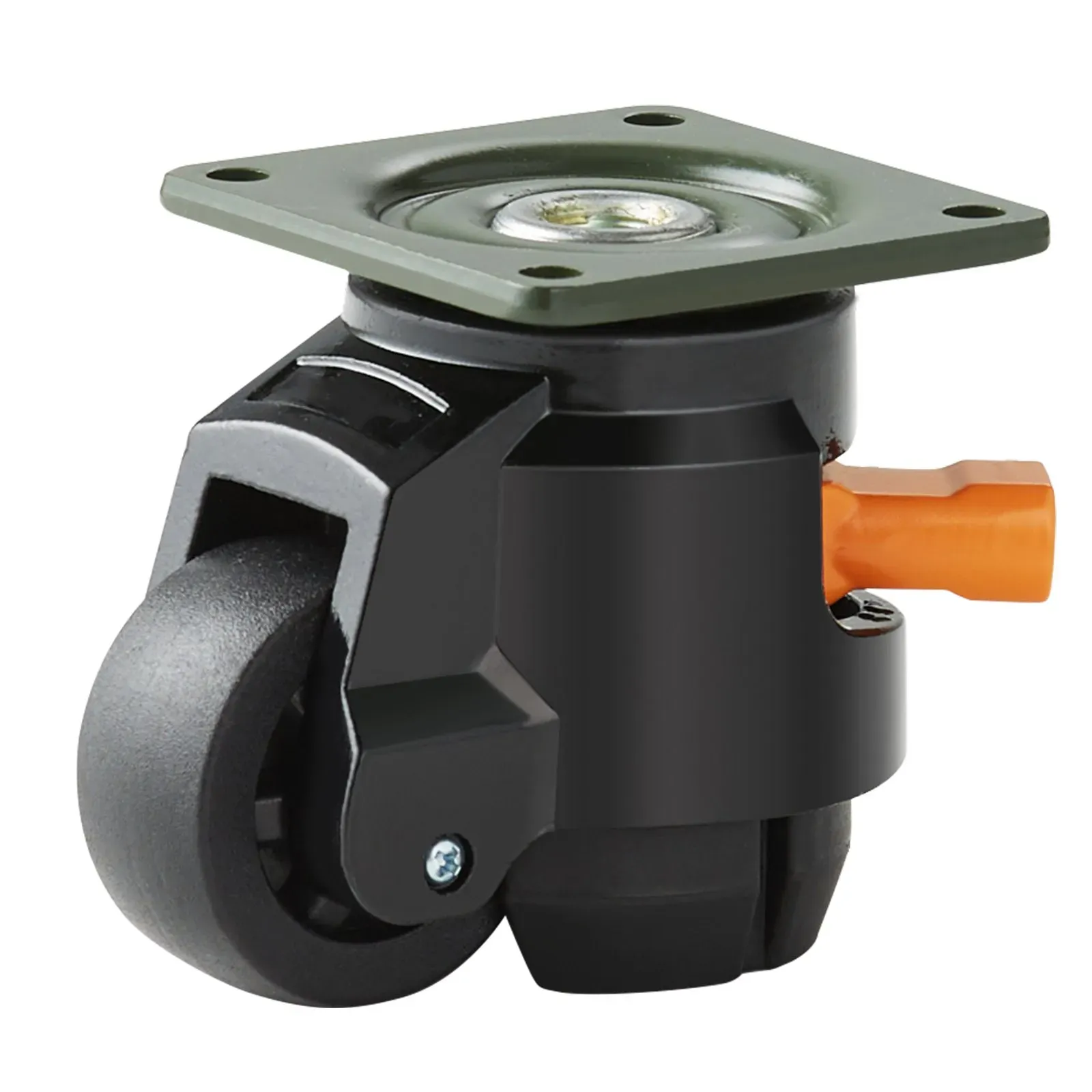 Leveling Casters, Set of 4, 500 kg Total Load Capacity, 50.8 mm, 360 Degree Swivel Caster Wheels, Machine